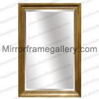 Burlywood Wood Frame Mirror Decor