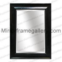 Black Wood Frame Wall Mirror 