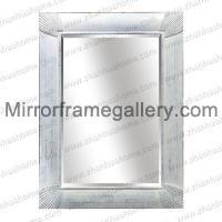 Distressed White Wall Mirror Frame