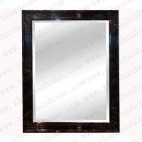Painting shiny black wood wall mirror frame