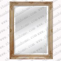 Antique gold plate mirror picture frame