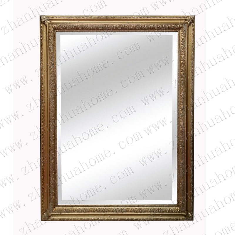 41x29-1/5 matt gold wood mirror frame decor
