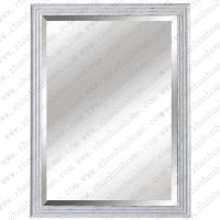 Lime washed antique wall mirror frame