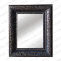 50x60cm PS antique gold scratched blue mirror frame