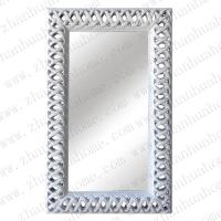 Matt white polyurethane finely baroque mirror frame