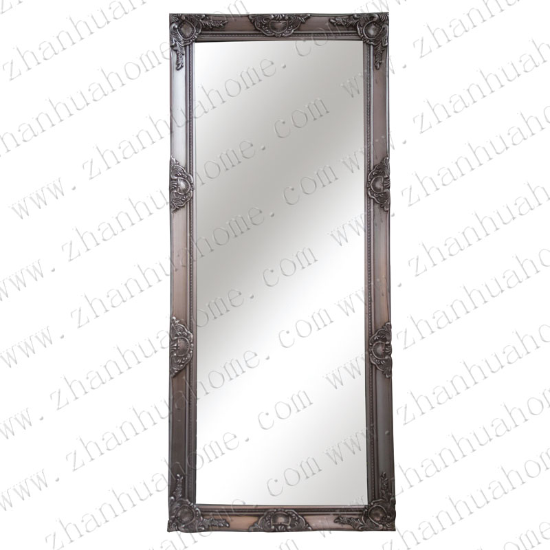 Antique Silver rectangular wood mirror frame decor 60x150cm