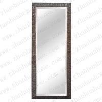 Distressed rustic wood mirror decor frame 