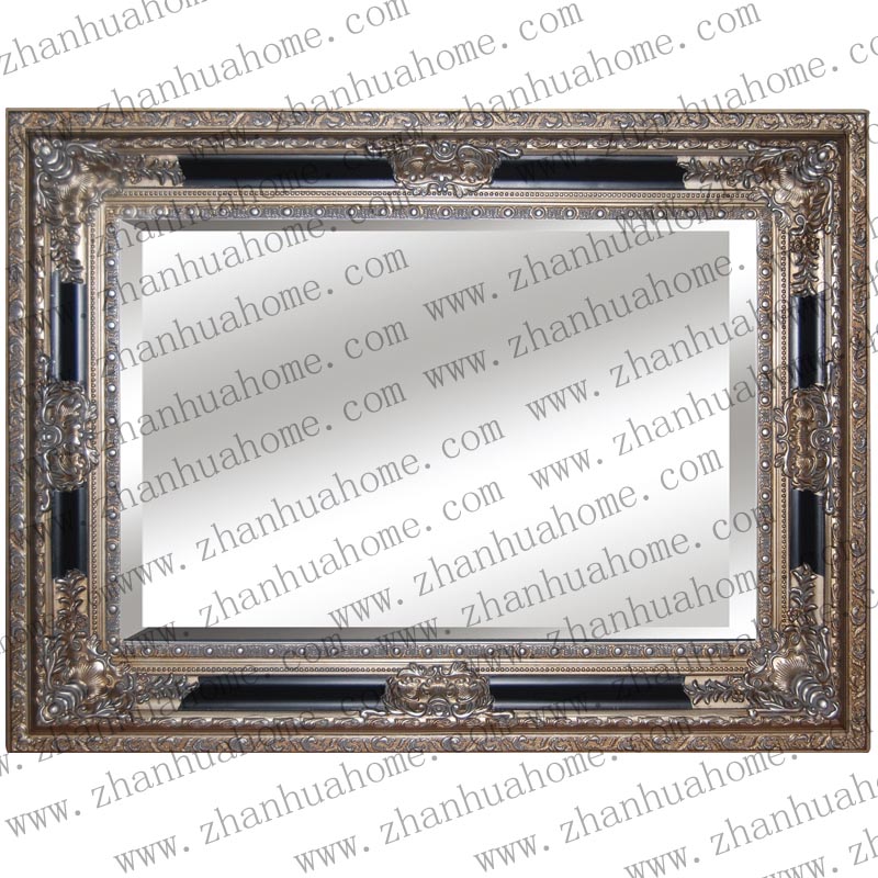 New Design Morden Golden Home Hotel Wall Decor Bathroom Frame with corner and middle decoration 
