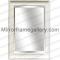 Distressed White Wood Mirror Frame