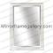 White Knurling Wall Mirror Frame