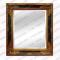 Gold plated mirror photo picture frame