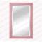 Pink boardwalk framed mirror
