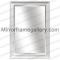 Wood  White Wall Mirror Frame Decor