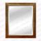 Living room decor framed wood mirror beveled