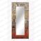 Espresso glass wall mirror frame
