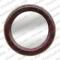 Round mottled red PU wall mirror
