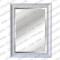 Large ornate white wall wooden mirror frame