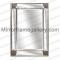 Glass Mirror Wall Decor with Decorative Corner Etchings