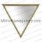 Triangle Wood Decorative Mirror Frame